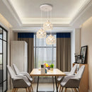 GobekUsa Crystal Triple Pendant Lamp: Modern Nordic Design for Dining Room, Bedroom, Bar Counter
