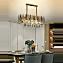 GobekUsa Gold Crystal LED Chandelier Lighting for Dinning Table