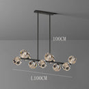 GobekUsa Crystal Chandelier Pendant Light for Living & Dining Room Luxury Decor