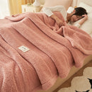 GobekUsa Coral Fleece Blanket: Super Soft Single Size Sofa Cover for Office, Cozy Nap Blanket