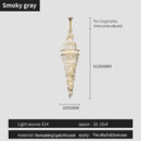 GobekUsa Crystal Hollow Chandelier LED Light for Modern Luxury Living Room Loft