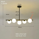GobekUsa Bean Glass Chandelier: Modern Magic Lighting for Kitchen Living Room Bedroom