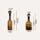GobekUsa Leopard Print Glass Vase: Stylish Terrarium & Home Decor Accessory