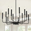 GobekUsa Industrial Retro Chandelier Lighting for Kitchen Dining Room with 8 Heads