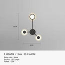 GobekUsa Black Gold LED Wall Lamp for Indoor Bedroom Living Room Stairs Bar