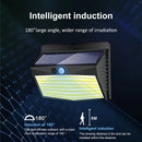 GobekUsa 138 LED Solar Wall Lamp Security Motion Sensor 3 Modes Fence Yard Deck