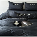 GobekUsa Chinese Panda Bamboo Jacquard Duvet Cover Set Luxury Cotton Bed Sheet Set