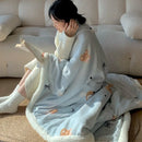 GobekUsa Korean Cartoon Plush Blanket, Soft Nap Sofa Cover for Home Dormitory