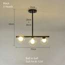 GobekUsa Glass Ball Pendant Chandeliers LED Hanging Lights for Home Decor