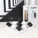 GobekUsa Geometric Chess Marble Ornament Set for Stylish Home Decor