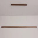 GobekUsa Dimmable Wooden Pendant Lamp: Long Strip Minimalist Hanging Indoor Lighting