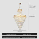 GobekUsa Crystal Chandelier Art Living Room Lighting for Duplex Buildings and High-End Restaurants