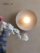 GobekUsa Japanese Wall Lamp Retro Bedroom Bedside Light Wabi Sabi Art Decor