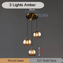 GobekUsa Industrial Glass Pendant Light for Dining Table, Kitchen, Bar, Office - E27