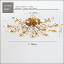 GobekUsa Crystal Ceiling Chandelier LED Fixture Lights for Living Room Bedroom by Samsarah Lighting