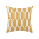 GobekUsa Daisy Home Floral Geometric Embroidery Pillow Cover 45x45cm/30x50cm Yellow Blue