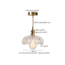 GobekUsa Brass Glass LED Pendant Lamp for Cafe Bar Restaurant Bedroom Loft