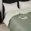 GobekUsa Double Layer Satin Queen Duvet Set Smooth & Cool Luxury Quilt Cover Pillowcases