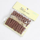 GobekUsa 50-Piece Mini Wooden Clips for Photos Crafts, 25mm Small Clothespin Decoration
