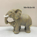 GobekUsa Elephant Family Figurine Resin Calf Kids Miniature Ornament Decoration
