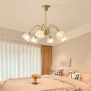 GobekUsa Elegant Flower Chandelier - Modern Retro Medieval Style for Living Room Dining Bedroom