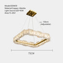 GobekUsa LED Marble Chandelier: Modern Lighting for Living Room, Bedroom, or Restaurant.