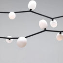 GobekUsa Glass Branch Chandelier: LED Home Decor Lighting for Living Room & Dining Table