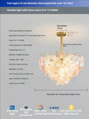 GobekUsa Glass Flower Princess Room LightLux Postmodern French Cream Wind Lamp