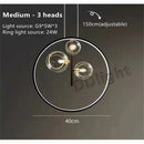 GobekUsa Glass Bubble LED Chandelier Dining Room Pendant Lighting