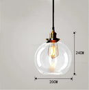 GobekUsa Glass Ball Pendant Lights for Modern Dining Room, Kitchen, and Living Room