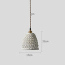 GobekUsa Ceramic LED Pendant Lights: Modern Copper Hanging Lamp for Home Indoor Lighting