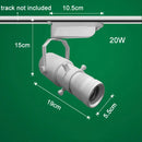 GobekUsa Adjustable LED Track Spotlights for Art Gallery Church Museum, Square Shape