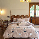 GobekUsa Egyptian Cotton Bedding Sets - Queen King Ru Size, Print Sheet Pillowcase Duvet Cover Set