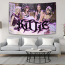 GobekUsa Kitties Tapestry Wall Art Poster for Music Lovers & Boho Home Decor