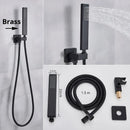 GobekUsa Handshower Head with Stainless Steel Hose - Wall Mounted Faucet Set