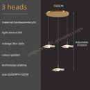 GobekUsa Gold Acrylic Chandeliers LED Pendant Lamp Modern Staircase Living Room Lighting
