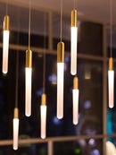 GobekUsa LED Nordic Cylinder Chandelier: Modern Indoor Lighting for Staircase & Decoration