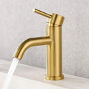 GobekUsa Gold Stainless Steel Basin Faucet with Single Handle for Bathroom Sink