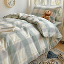 GobekUsa Cotton Printed Student Bedding Set - All Seasons Queen Single Comforter Cover Set