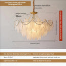 GobekUsa Cream Wind Feather Pearl Crystal Chandelier for Luxury Living Room and Bedroom