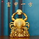 GobekUsa Copper Crab Ornaments for Wealth and Luxury Decor