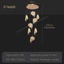 GobekUsa LED Staircase Chandelier: Modern Loft Lighting Fixture for Living & Dining Room