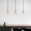 GobekUsa Gold Glass Ball Pendant Light for Dining Room & Bedroom Decor
