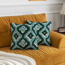 GobekUsa Boho Tufted Geometric Cotton Canvas Pillow Covers