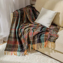 GobekUsa Ethnic Wave Woven Tassel Blanket: Multi-functional for Bed, Sofa, Table, Office Nap