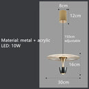 GobekUsa LED Acrylic Pendant Lights for Dining Room, Bar, and Bedside