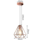 GobekUsa Industrial Retro Loft LED Pendant Light for Home Living Room Kitchen