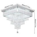 GobekUsa Crystal Ceiling Chandelier: Modern K9 LED Smart Ring Light Fixture for Dining & Living Room