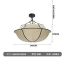 GobekUsa Japanese Umbrella Pendant Lamp - LED Ceiling Lantern for Living Room Bedroom Office