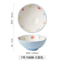 GobekUsa 7" Hand-Painted Ceramic Ramen Bowl - Large Noodle Bowl for Home & Restaurant